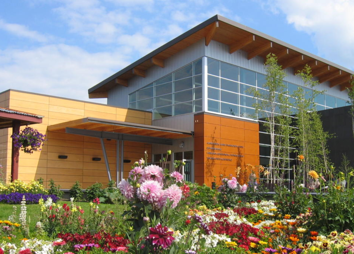 Morris Thompson Cultural and Visitors Center in downtown Fairbanks Alaska