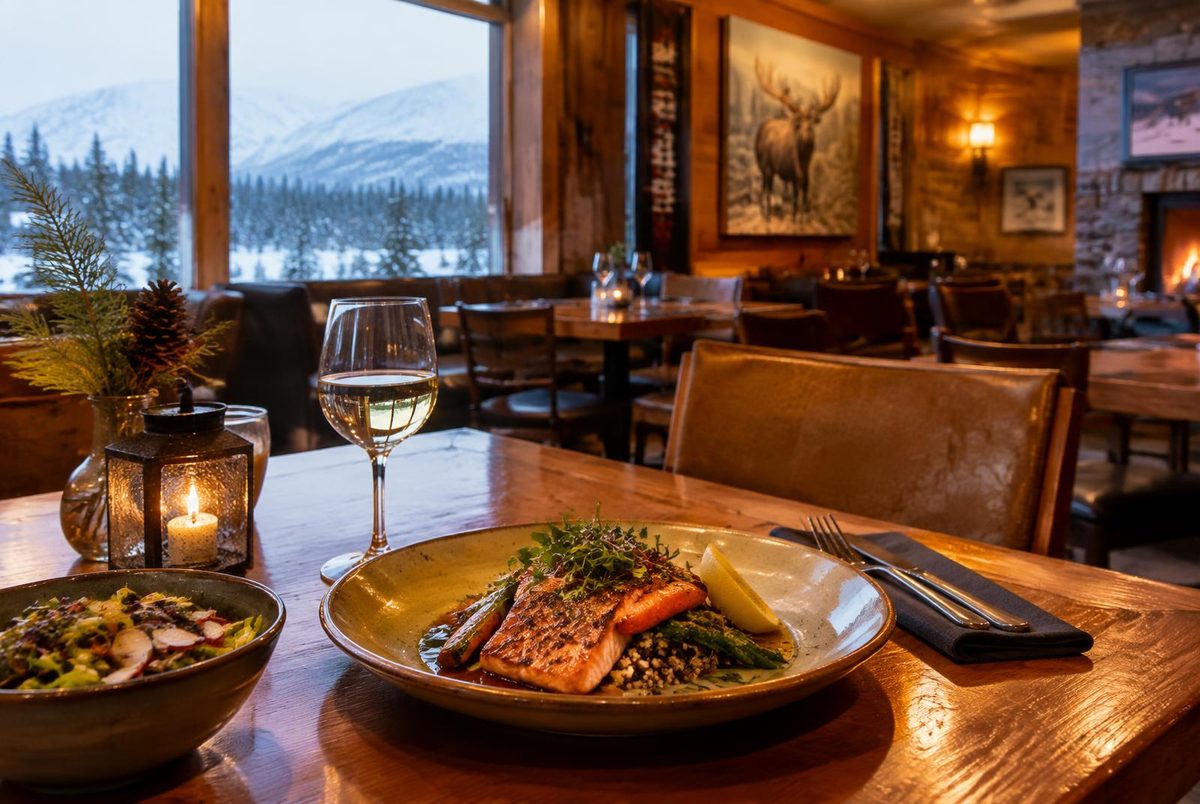 Fairbanks restaurants — cozy local dining room interior